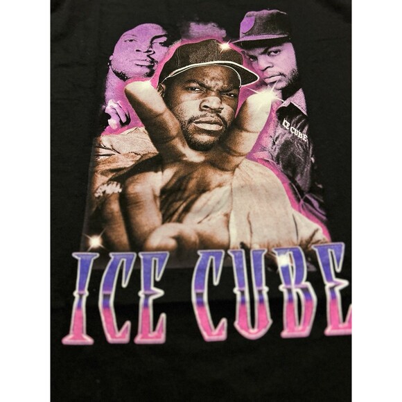 Ice Cube Graphic T-Shirt Black Youth 10/12 Rap Hip Hop Streetwear 2024 Merch - Picture 2 of 3
